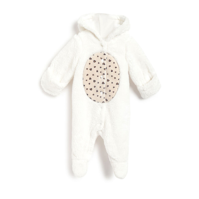 Girls Bronze Applique Front Opening Babysuit image number 0